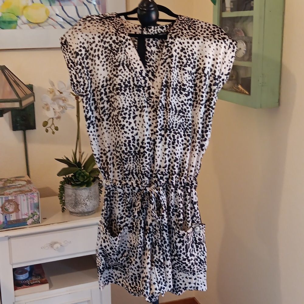 Vertigo Leopard Print Romper